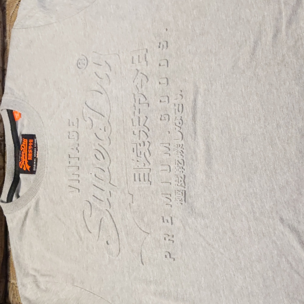 Light Grey SuperDry T-Shirt
